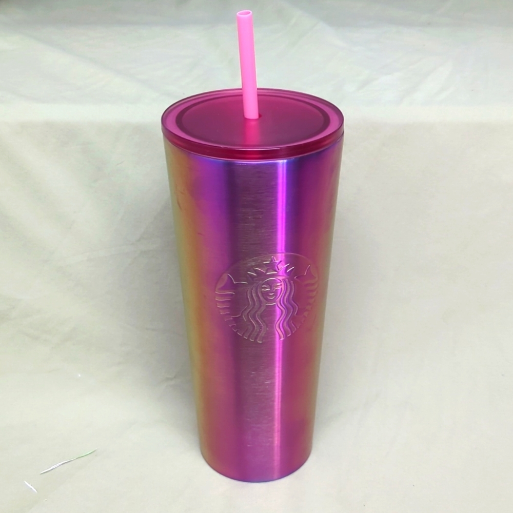Starbucks 2022 Stainless Steel Pink Halo Tumbler 24 oz